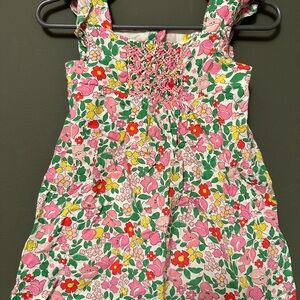 Baby Boden Pink Floral Dress Size 3/6 Months